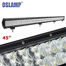 Oslamp 480w 45inch Cree Led Chips Light Bar Offroad Work Driving Light 6000k Combo 12v 24v Truck Suv Atv Car Remodel 45 L Atv Car Curved Led Light Bar Car Led