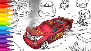 Do you like this printable car crash/ accident coloring page? Draw Cars 3 Lightning Mcqueen S Crash Behind The Scene Drawing And Coloring Pages Tim Tim Tv Youtube