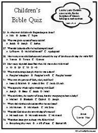 All trivia questions are printable and, of course, free! Children S Bible Quiz Is A Multiple Choice Quiz With Etsy