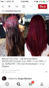Red Hair Hair Color Formulas Wine Red Hair Matrix Hair Color