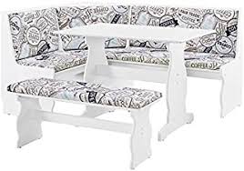 Choose from a selection of styles including modern and rustic models, sets or individual corner benches. Amazon Com Corner Kitchen Table