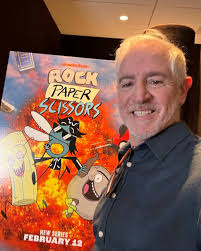 Playing a little 🪨 📄 ✂️ with @ronfunch and @melissavcomedy behind the  scenes at @nickelodeon! You might see us soon… 🏈 #rockpaperscissors  #nickelodeon #voiceover #cartoons #animated