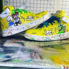 Nike Air Force 1 Supreme X Lv X Rugrats Hightop Af1 Custom Shoes Custom Shoes Af1 Custom Nike Shoes
