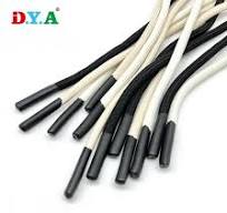 Custom 5mm Round Black Polyester Drawcords with Plastic Tips ...