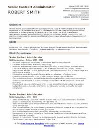 senior contract administrator resume