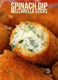 Spinach Dip Mozzarella Sticks Recipe By Tasty Recipe Recipes Food Cooking