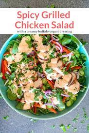 Spicy Grilled Chicken Salad Slender Kitchen Recipe Spicy Grilled Chicken Grilled Chicken Salad Grilled Chicken Salad Recipe
