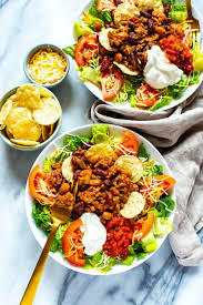 These homemade taco salad bowls are just minutes away in your air fryer with only two ingredients! Wendy S Taco Salad Restaurant Copycat The Girl On Bloor