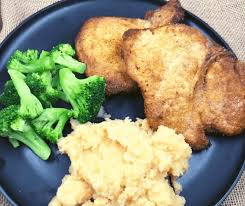 Coat pork chops with seasoned flour; Air Fryer Breaded Pork Chops Fork To Spoon