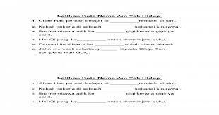 Latihan kata nama am tak hidup bukan institusi latihan kata nama am tak hidup bukan institusi. Contoh Kata Nama Am