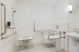 Accessible Bathroom At Holiday Inn Express Singapore Orchard Road Grab Bars And Drop Down Grab Bars Drop D Accessible Bathroom Holiday Inn Bathrooms Remodel