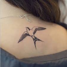 Freedom Bird Tattoo On Hand Bird Shoulder Necklace Brown Hair Chest Tattoos For Females Grey Blouse In 2020 Small Girl Tattoos Unique Small Tattoo Freedom Bird Tattoos