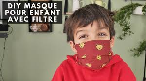Diy Format Enfant Faire Un Masque De Protection En Tissu Avec Filtre Et Sans Machine A Coudre Youtube Masque De Protection Masque Enfant Masque