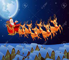 illustration du pere noel a cheval ses rennes traineau volant dans le ciel clip art libres de droits vecteurs et image 67330649 coloriages jefferson nickel values