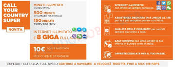 Wind Nuova Offerta Call Your Country Super Con Minuti E 8 Giga In 4g Per Chi Non E Nato In Italia Mondomobileweb It Telefonia Offerte E Notizie