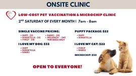 Low-Cost Vaccine & Microchip Clinic