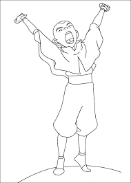 Color in this picture of the letter y and other letters with our library of online coloring pages. Aang Yawning Coloring Page Free Printable Coloring Pages For Kids