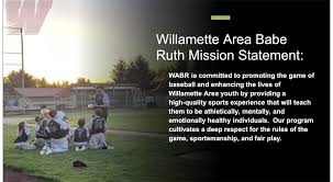 Willamette Area Babe Ruth > Home
