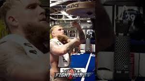Jake Paul HAMMERS speed bag in training for Mike Tyson!