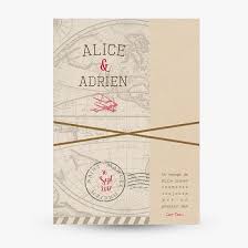 Vous organisez un mariage rétro inspiré d'une décennie qui vous plaît ? Faire Part Mariage Voyage Vintage Mappemonde Sweet Paper