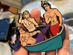 Flawed Fantasy 4” Hard enamel 3mm Thick Merman Pin Gay Interest Row Your  Boat | eBay Australia