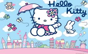 See more ideas about iphone wallpaper, chanel wallpapers, cute wallpapers. Background Hello Kitty Wallpaper Landscape Doraemon