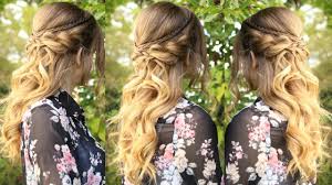 Check out this guide to the latest & trending hairstyles for girls with if you have an unremitting penchant for all things romantic and your dreams are made of classic paris. Romantic Half Up Half Down Hairstyle With Curls Braidsandstyles12 Youtube