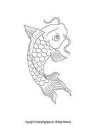 Maybe you would like to learn more about one of these? Image Result For Koi Carp Outline Template Japanese Embroidery Fish Coloring Page Animal Outline