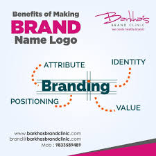 Benefits Of Making Brand Name Logo Contact Barkhas Brand Clinic For Getting One For Your Own Name Barkhasbrandclinic Bran Name Logo Brand Names Logo Design