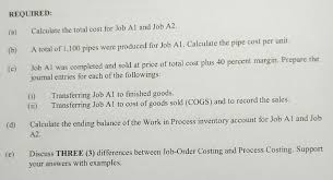 Msb is an acronym for manufacturing sdn bhd. Solved Alir Sdn Bhd Asb Produces Pipes Used For The Pro Chegg Com
