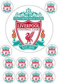 Liverpool fc birthday cake quantity. Edible Liverpool Cake Toppers Liverpool Cake Liverpool Football Liverpool