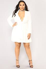 Sugar Daddy Blazer Dress White White Dress Full Figure Fashion Dresses