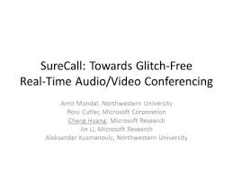 Take part in relay for life as a partner. A Case For Wifi Relay Improving Voip Quality For Wifi Users Amit Mondal Northwestern University Cheng Huang Microsoft Research Jin Li Microsoft Research Ppt Download
