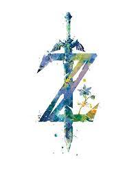 Legend Of Zelda Breath Of The Wild Print Nintendo Video Game Breathofthewild Zelda Sword Gameboy Zeldaart Zelda Tattoo Legend Of Zelda Tattoos Zelda Sword
