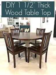 Dining tables are typically 28 to 32 inches high. Diy Round Table Top Using Plywood Circles Abbotts At Home