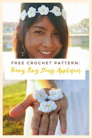 tiny daisy crochet pattern Jenny & Teddy