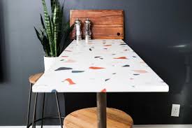 faux terrazzo kitchen countertop