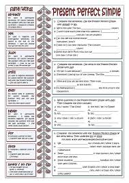 Unit 4 Grammar Present Perfect Simple Present Perfect Continuous Signal Words For Present Perfect English Esl Worksheets For Distance Learning And Physical In 2020 Present Perfect Teaching English Grammar English Lessons For Kids