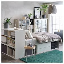 Platsa Bettgestell Mit 2 Schubladen Weiss Fonnes Ikea Deutschland Small Room Bedroom One Bedroom Apartment Ikea Bed