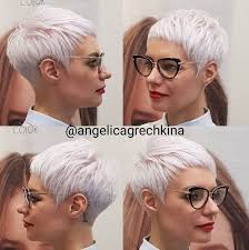 Neueste kurze frisuren mit feinem wolle. Kurzhaarschnitte Fur Frauen Die Eine Brille Tragen Brille Die Eine Fraue Kurzhaarschnitte Frisuren Kurze Graue Haare Kurze Haare Frisur Ideen