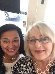 Abbott cousin lunch. May 21, 2022. Greenwood Mall. Front row: Becky Abbott  Hackworth, Corrine Abbott, Ruth Sims Henderson (Betty Abbott's daughter),  Judy Johns Jackson ( Marjorie Abbott's daughter) Back row: Jaimie Johns (