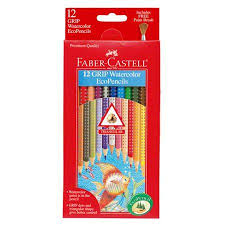 Faber Castell Grip Watercolor Ecopencil Set Assorted Colors Set Of 12 Walmart Com In 2020 Faber Castell Kids Art Supplies Water Color Pencils