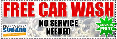 Waterway carwash coupon book @ waterway carwash coupons. Subaru Free Car Wash Service Special Discounts Coupons San Diego Maintenance Repair