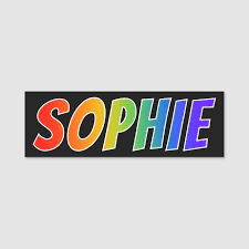 Get hold of these colouring sheets that are full of name pictures and offer them to your kid. First Name Sophie Fun Rainbow Coloring Name Tag Zazzle Com First Names Name Tag Design Name Tags