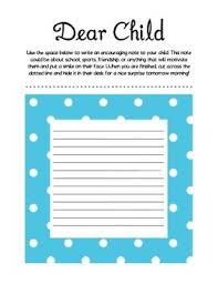 Dear Child Write A Letter Parent Teacher Conferences Parents As Teachers Parent Teacher Conferences Kindergarten First Day
