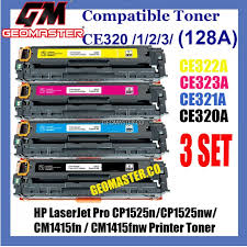 Ремонт нр color laserjet cp1515n. Ce320a Color Toner Cartridge Set For Hp 128a Laserjet Pro Cm1415fnw Cp1525nw Computers Tablets Networking Tipidkorpolri Printer Ink Toner Paper