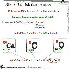Step 24 Molar Mass 100 Steps To Sat Chemistry From Unisprint Molar Mass Chemistry Lessons Gcse Chemistry