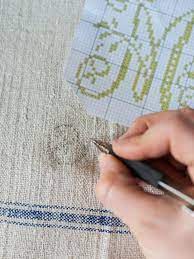 Show off your fancy and funny side with cross stitched guest towels. Easily Cross Stitch A Monogrammed Tea Towel Hgtv