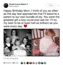 Screenwriter dustin lance black at red los angeles opening night performance. Dustin Lance Black Pays Tribute To His Brilliant Mum As He Prepares To Become A Dad With Husband Tom Daley Mirror Online