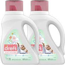 Dreft Stage 2 Baby Liquid Laundry Detergent Soap Natural For Newborn Or Infant He 64 Total Loads Pack Of 2 Unscented And Hypoallergenic For Sensitive Skin Everything Else Amazon Com